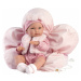 Llorens 63592 NEW BORN DIEVČATKO- realistická bábika bábätko s celovinylovým telom - 35 cm