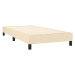 vidaXL Rám na boxspring krémový látka 90x200 cm