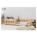 Detská posteľ z borovicového dreva v prírodnej farbe 80x160 cm Mila CP – Adeko