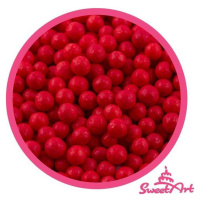 SweetArt cukrové perly červené 5 mm (80 g) - dortis - dortis