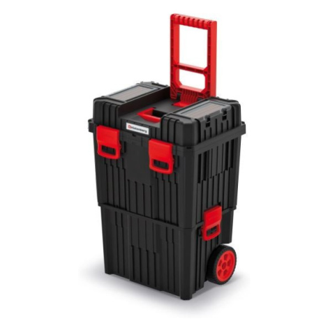 Kufr na nářadí HARDY 45 x 36 x 64 cm černo-červený Prosperplast