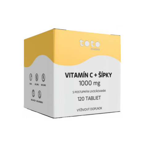 TOTO VITAMÍN C 1000 mg + ŠÍPKY 120 tbl