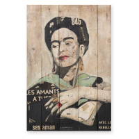 Drevená ceduľa 40x60 cm Frida Les Amants – Madre Selva