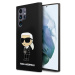 Karl Lagerfeld Liquid Silicone Ikonik NFT Zadný Kryt pre Samsung Galaxy S24 Ultra Black