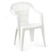 Záhradná stolička Scilla biela