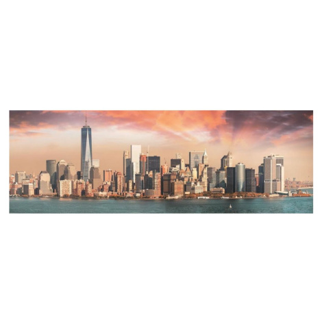 Dino Puzzle Manhattan za súmraku Panoramic 1000 dielikov