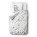 Biele obliečky na jednolôžko z bavlneného saténu 140x200 cm – Butter Kings