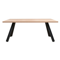 Sconto Jedálenský stôl AMAYA L dub/kov, šírka 140 cm, rovná hrana