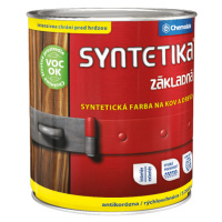 SYNTETIKA S 2000 U - Základná antikorózna farba na kov 0199 - čierna 2,5 L