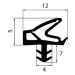 OS - Tesnenie pre zárubne (bezfalcové dvere) L 5701 Čierna Tesnenie pre bezfalcové dvere