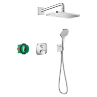 Hansgrohe Croma E, sprchový systém 280 1jet s termostatom Ecostat E, chrómová, HAN-27953000