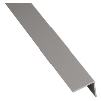 Profil uholníkový samolepící PVC  strieborný matný 19.5x19.5x1000