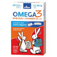 VITAR KIDS Omega 3 + vitaminy D3 + E 60 kapslí