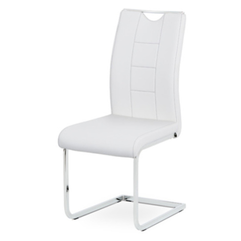 Jedálenská stolička Autronic 45x99 cm biela ekokoža DCL-411 WT