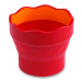 Kelímok na vodu Faber-Castell Click & Go červený