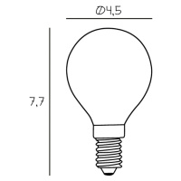 LED žiarovka ľubovoľná, E14 matná 2,5 W 2 700 K stmievateľná