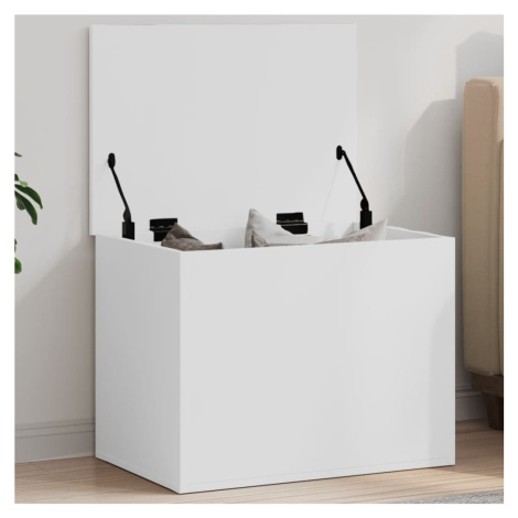 vidaXL Úložný box biely 60x42x46 cm kompozitné drevo