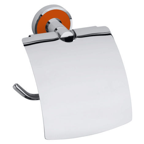 Držiak toaletného papiera Bemeta Trend-I chróm, oranžová 104112018G