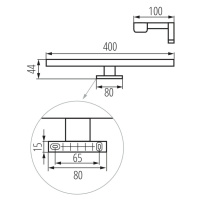 ASTIM IP44 8W-NW-W Svietidlo LED