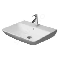 DURAVIT - ME by Starck Umývadlo, 650x490 mm, s prepadom, s otvorom na batériu, biela 2335650000