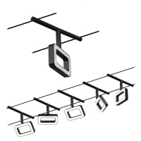 Paulmann Frame lankový LED systém 5pl čierna matná