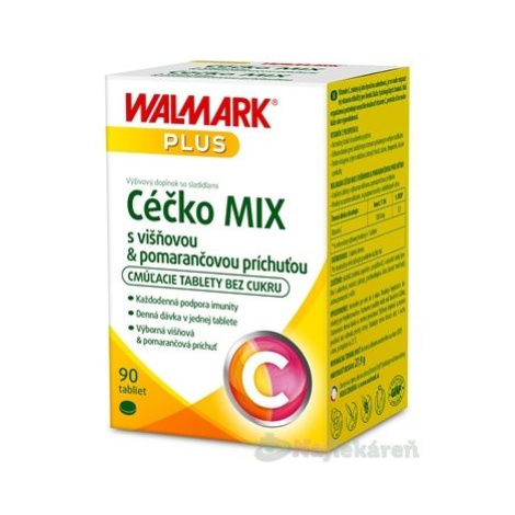 Walmark Céčko 100 mg s višňovou & pomarančovou príchuťou 90 tabliet