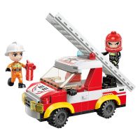 Qman Mine City Fire Line W12011-3 Auto s rebríkom