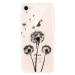 Odolné silikónové puzdro iSaprio - Three Dandelions - black - iPhone 8