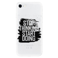 Odolné silikónové puzdro iSaprio - Start Doing - black - iPhone SE 2020