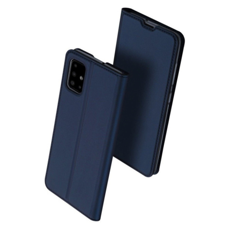 Realme C35 / Narzo 50A Prime, Puzdro s bočným otváraním, stojan, Dux Ducis, tmavomodrá