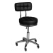 Kozmetická stolička s operadlom BeautyOne LUX Farba: čierna