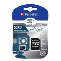 Verbatim paměťová karta Micro Secure Digital Card Pro U3, 32GB, micro SDHC, 47041, UHS-I U3 (Cla