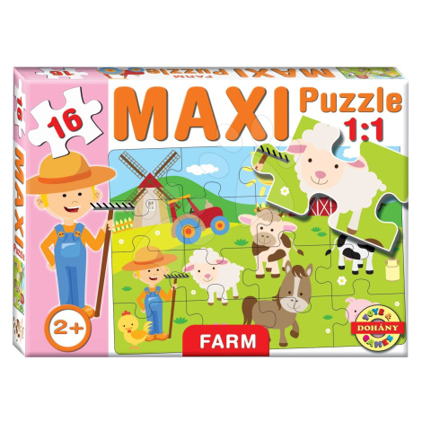 Dohány baby puzzle pre deti Maxi Farma 16 dielikov 640-4 DOHÁNY