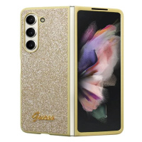 Kryt Guess GUHCZFD5HGGSHD F946 Z Fold 5 gold hardcase Glitter Script (GUHCZFD5HGGSHD)