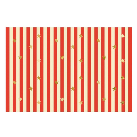 Papierový obrus - Cirkus hviezdičky a prúžky 180 x 120 cm PartyDeco