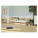 Benlemi Drevená jednolôžková posteľ FENCE 4v1 so zábranou a prístelkou Zvoľte farbu: Tmavo sivá,