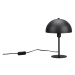 Matne čierna stolová lampa (výška 30 cm) Nola – Trio