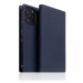 SLG Design puzdro D+ Italian Carbon Leather Diary pre iPhone 14 Pro - Navy