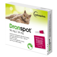 DRONSPOT 96 mg/24 mg spot-on pre veľké mačky 2x1,12 ml