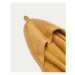 Detská osuška s kapucňou v horčicovej farbe 80x80 cm Deya – Kave Home