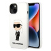 Kryt Karl Lagerfeld iPhone 14 6,1" hardcase white Silicone Ikonik (KLHCP14SSNIKBCH)