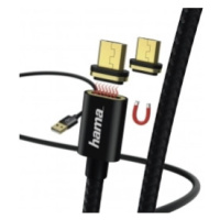 Hama 178373 micro USB kábel Magnetic, A vidlica - micro B vidlica magnetická, 1 m