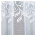 Biela žakarová záclona BASTIA 260x160 cm
