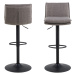 Sivé otočné barové stoličky v súprave 2 ks 107 cm Flynn – Actona
