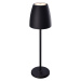 Nabíjateľná stolová lampa Megatron Tavola LED, čierna
