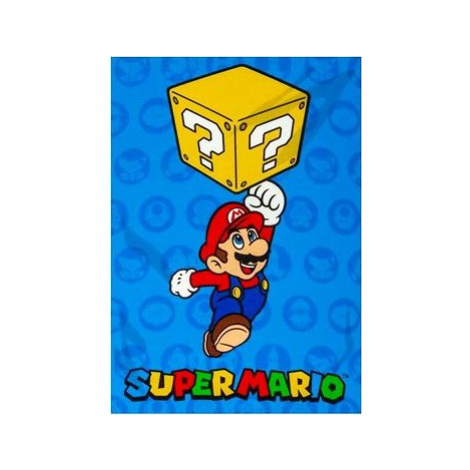 Super Mario: Reaching For A Blok – fleece deka