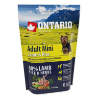 Krmivo Ontario Adult Mini Lamb & Rice 0,75kg