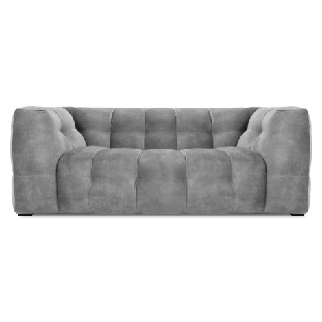 Sivá zamatová pohovka Windsor & Co Sofas Vesta, 208 cm