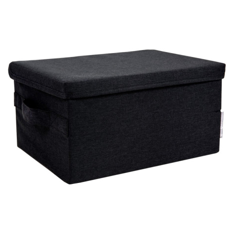 Čierny látkový úložný box s vekom 35x19x26 cm Soft Storage – Bigso Box of Sweden