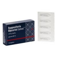 GALVEX Suppositoria glycerini 2,06g 10 čapíkov